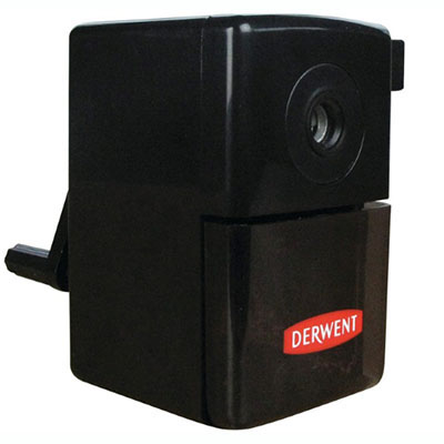 Image for DERWENT SUPER POINT MINI MANUAL PENCIL SHARPENER 1-HOLE BLACK from Olympia Office Products