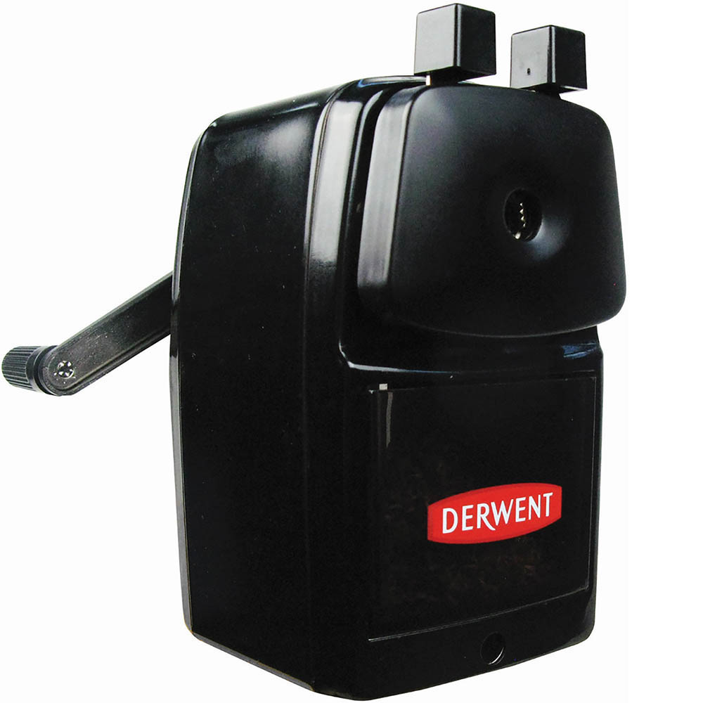 Image for DERWENT SUPER POINT MANUAL DESK PENCIL SHARPENER 1-HOLE BLACK from That Office Place PICTON