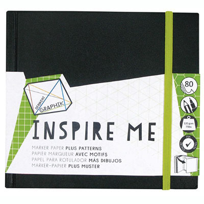 Image for DERWENT GRAPHIK INSPIRE ME BOOK 120GSM 80 PAGE SMALL from Prime Office Supplies