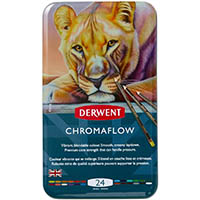 derwent chromaflow pencils fine assorted pack 24