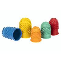 rexel thimblettes finger cones assorted size and colours pack 15