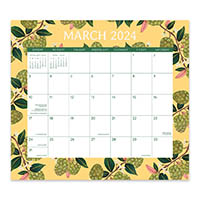 orange circle 24127 magnetic monthly pad fruit and flora
