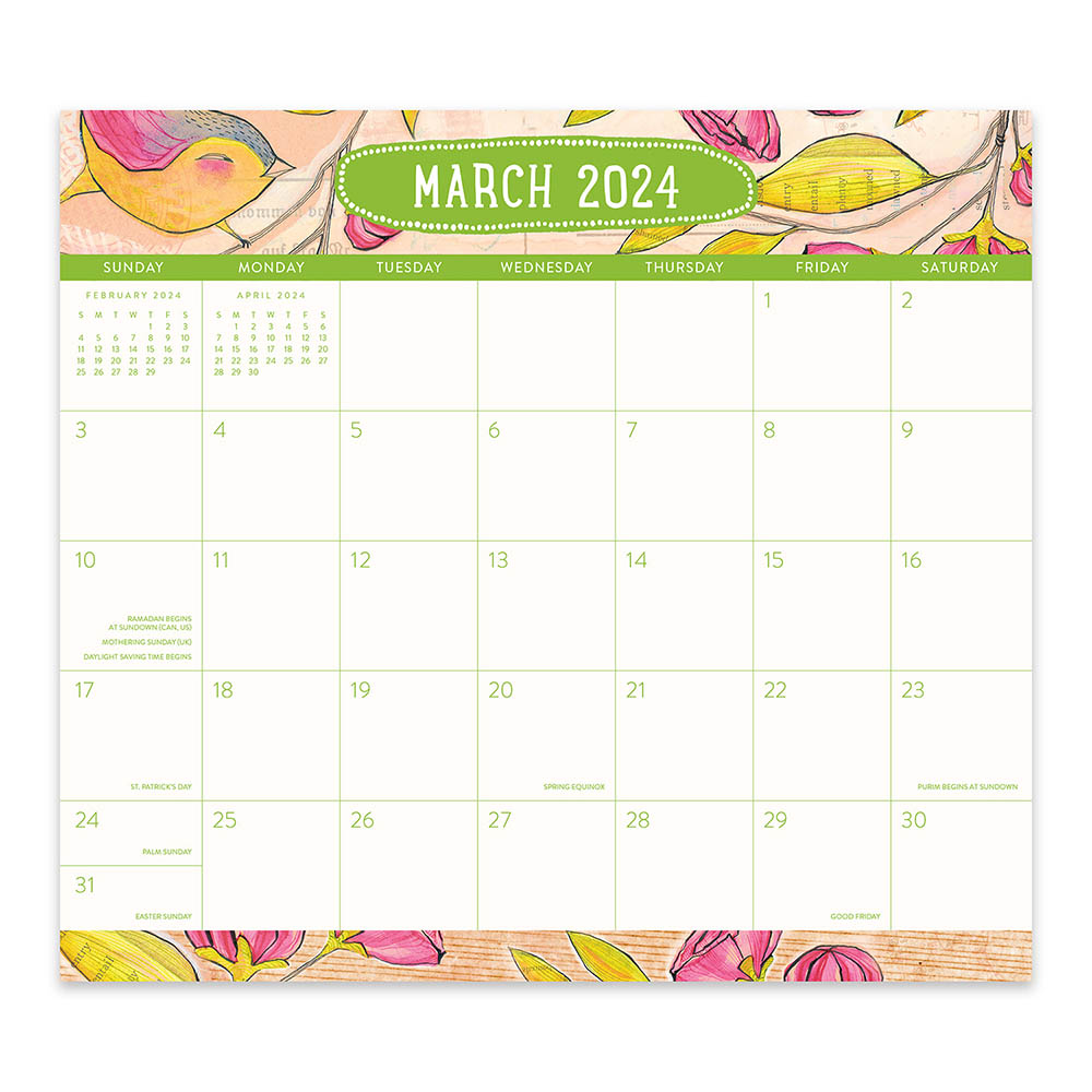 Image for ORANGE CIRCLE 24130 MAGNETIC MONTHLY PAD WHERE LOVE GROWS from Australian Stationery Supplies