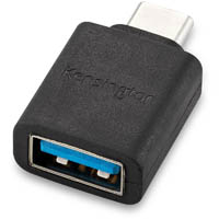 kensington usb-c to usb-a adapter black
