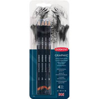 derwent graphic pencil medium pack 4