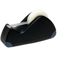 marbig professional series tape dispenser large black/grey