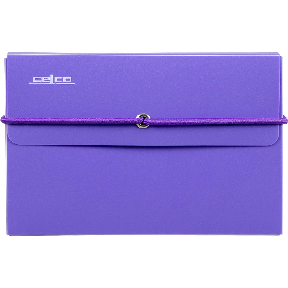 Image for CELCO STUDY CARD BOX 127 X 76MM PURPLE from Office Express