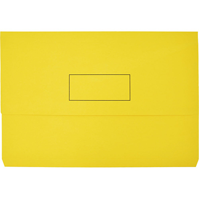 Image for MARBIG SLIMPICK DOCUMENT WALLET FOOLSCAP YELLOW from Australian Stationery Supplies