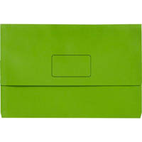 marbig slimpick document wallet a3 lime