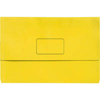 marbig slimpick document wallet a3 lemon