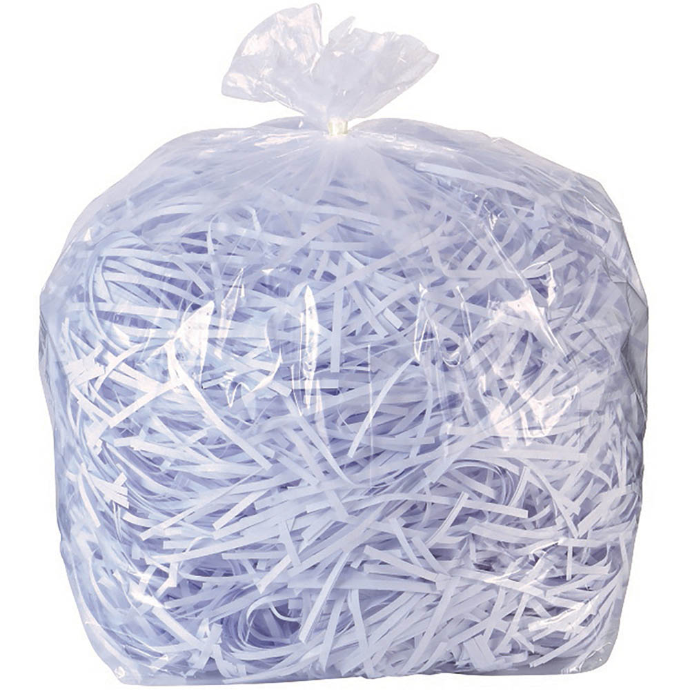 Image for REXEL AS1000 SHREDDER BAGS 115 LITRE CLEAR PACK 100 from SNOWS OFFICE SUPPLIES - Brisbane Family Company