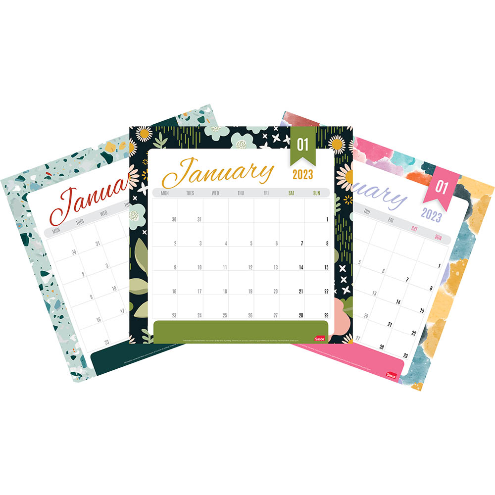 Image for SASCO 4016 MAGNETIC 325 X 315MM WALL PLANNER MONTH TO VIEW ASSORTED from Prime Office Supplies