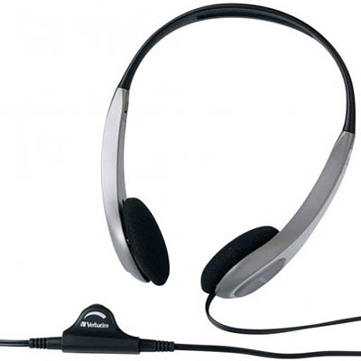 Image for VERBATIM HEADSET MULTIMEDIA WITH VOLUME CONTROL SILVER/BLACK from That Office Place PICTON