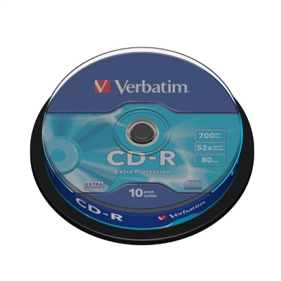 VERBATIM 41846 CD-R DVD JEWEL CASE 700MB 52X COLOURED PACK 10 |  | 7014501i