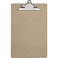 marbig clipboard masonite large clip a4