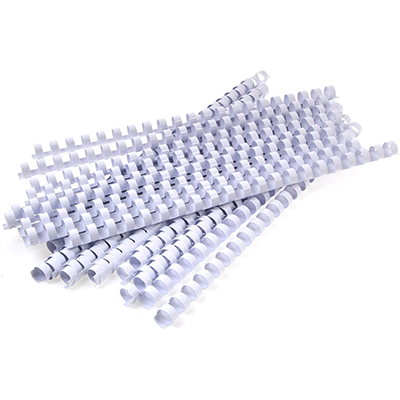 REXEL PLASTIC BINDING COMB ROUND 21 LOOP 12.5MM A4 WHITE BOX 100 |  | 7005464i