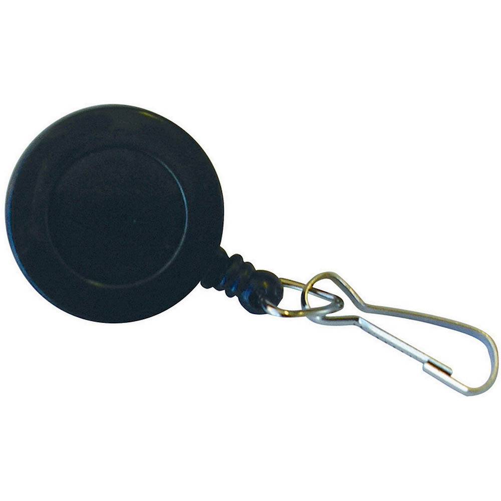 Image for KEVRON ID1021 BADGE REEL SWIVEL CLIP BLACK from Prime Office Supplies