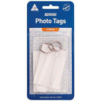kevron id59 key tags clear assorted pack 2