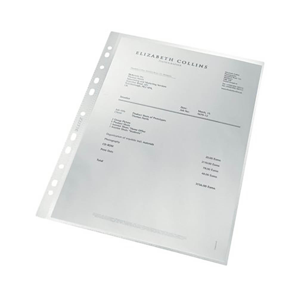Image for LEITZ RECYCLE SHEET PROTECTOR A4 CLEAR PACK 25 from Challenge Office Supplies