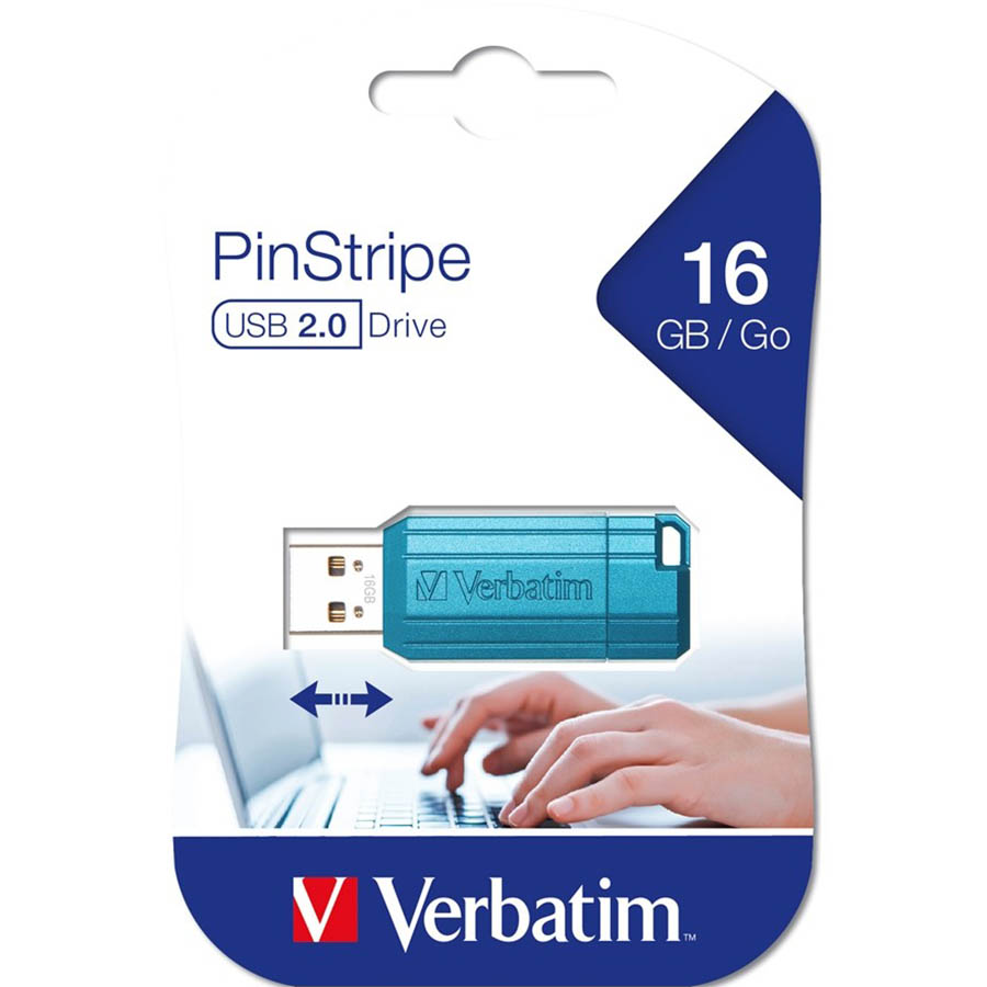 Image for VERBATIM STORE-N-GO PINSTRIPE USB FLASH DRIVE 2.0 16GB PINK from That Office Place PICTON