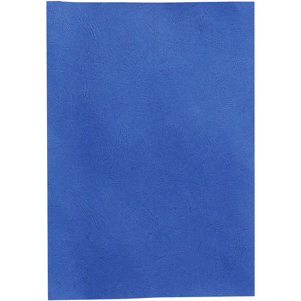 Image for REXEL BINDING COVER LEATHERGRAIN 300GSM A4 ROYAL BLUE PACK 100 from Challenge Office Supplies