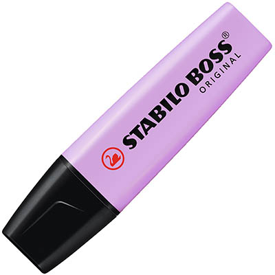 Image for STABILO BOSS HIGHLIGHTER CHISEL PASTEL LILAC HAZE from BusinessWorld Computer & Stationery Warehouse