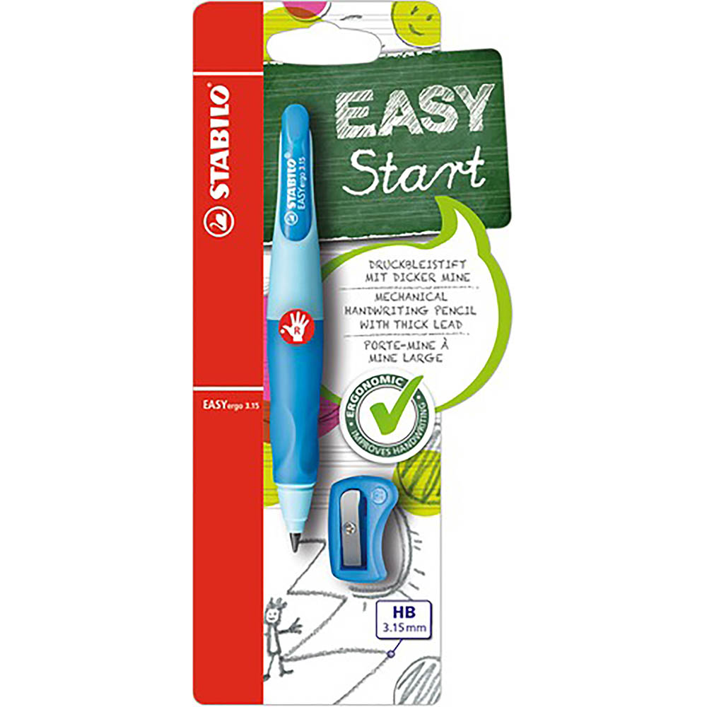 Image for STABILO EASY ERGO MECHANICAL PENCIL RIGHT HAND BLUE from Mitronics Corporation