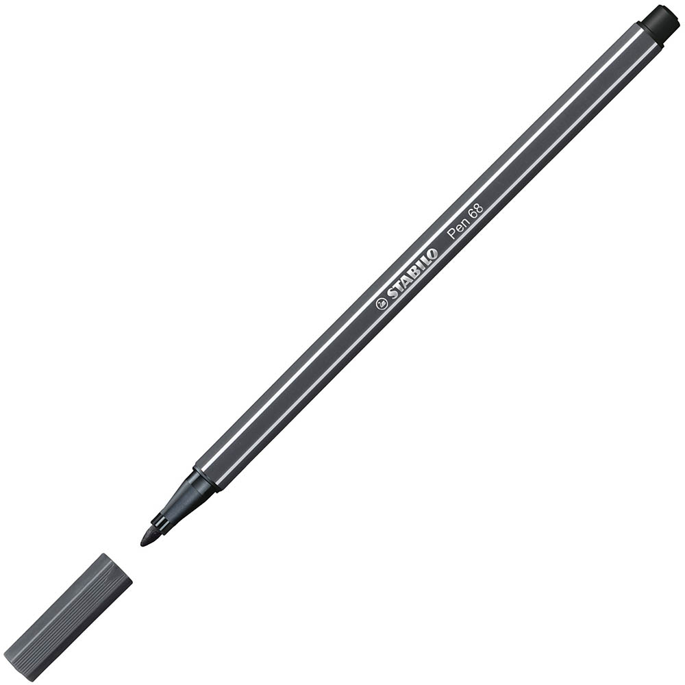 Image for STABILO 68 FIBRE TIP PEN 1.0MM DEEP COLD GREY from BusinessWorld Computer & Stationery Warehouse