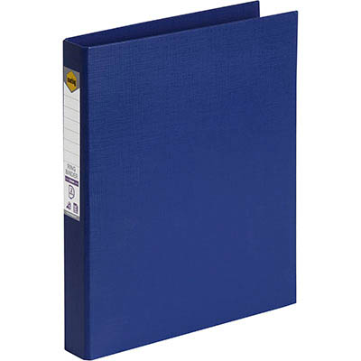 Image for MARBIG LINEN RING BINDER PE 2D 25MM A4 BLUE from BusinessWorld Computer & Stationery Warehouse