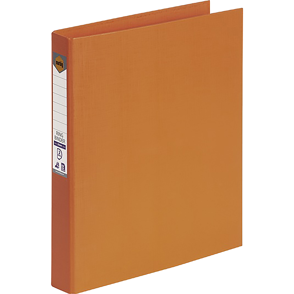 Image for MARBIG LINEN RING BINDER PE 2D 25MM A4 ORANGE from BusinessWorld Computer & Stationery Warehouse
