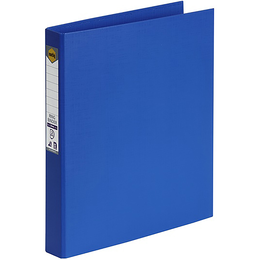 Image for MARBIG LINEN RING BINDER PE 2D 25MM A4 MARINE from BusinessWorld Computer & Stationery Warehouse
