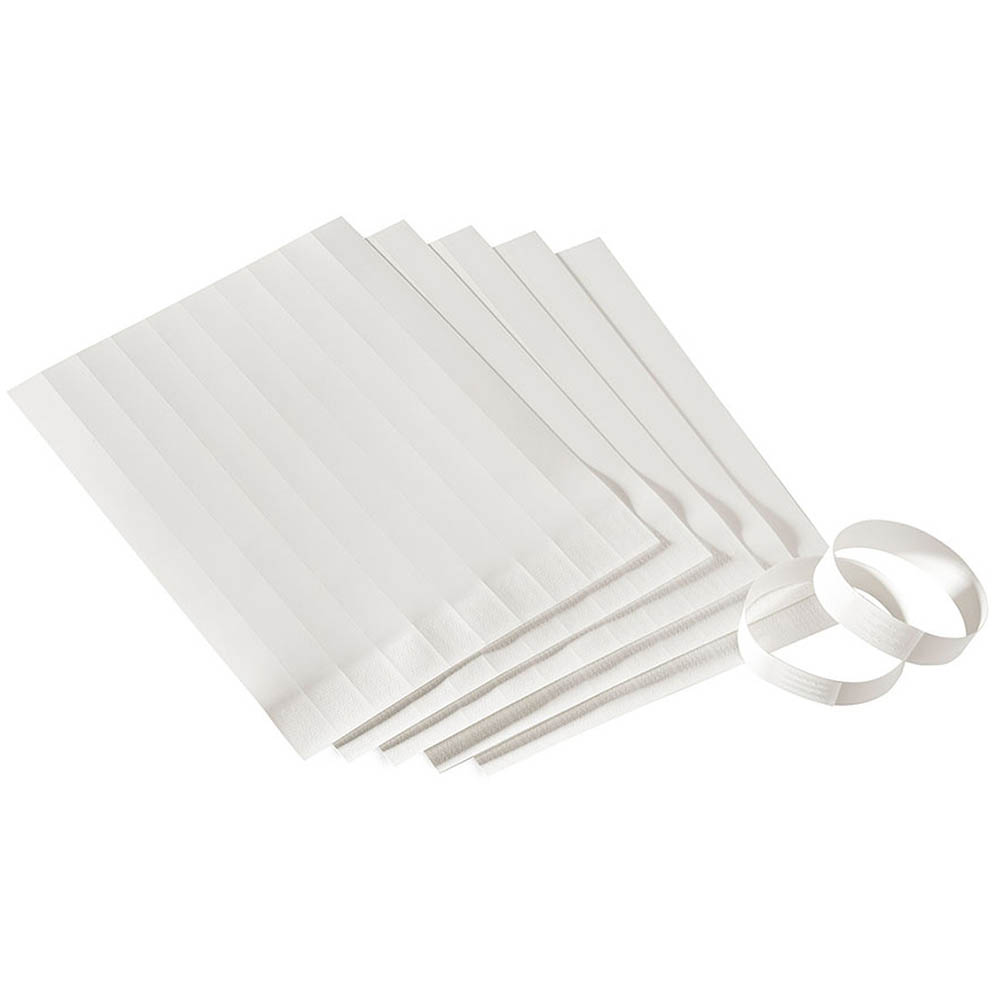 Image for COLOP E-MARK WRISTBANDS WHITE PACK 10 from Eastland Office Supplies