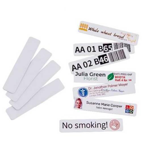 Image for COLOP E-MARK SELF ADHESIVE SIGN 45 X 18MM WHITE PACK 50 from Mitronics Corporation