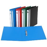 marbig enviro deluxe ring binder pe 2d 25mm a4 blue