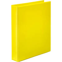 marbig clearview insert ring binder 2d 25mm a4 yellow