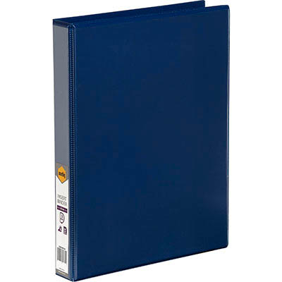 Image for MARBIG CLEARVIEW INSERT RING BINDER 3D 25MM A4 BLUE from BusinessWorld Computer & Stationery Warehouse