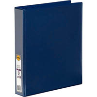 marbig clearview insert ring binder 2d 38mm a4 blue