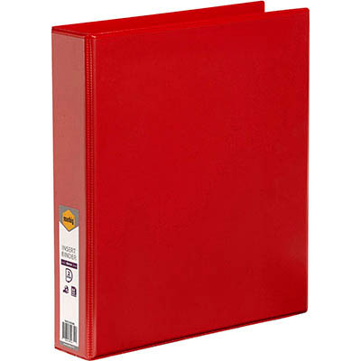 Image for MARBIG CLEARVIEW INSERT RING BINDER 2D 38MM A4 RED from That Office Place PICTON