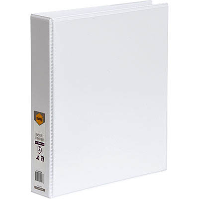 Image for MARBIG CLEARVIEW INSERT RING BINDER 2D 38MM A4 WHITE from Office Express