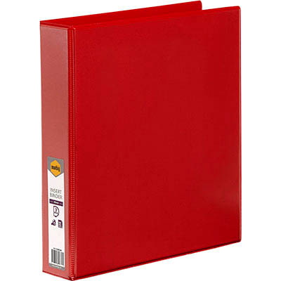 Image for MARBIG CLEARVIEW INSERT RING BINDER 3D 38MM A4 RED from That Office Place PICTON