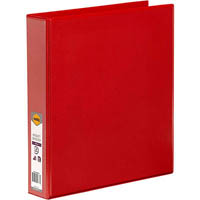 marbig clearview insert ring binder 4d 38mm a4 red