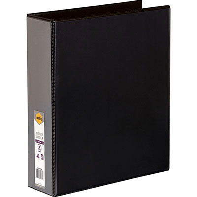 Image for MARBIG CLEARVIEW INSERT RING BINDER 2D 50MM A4 BLACK from BusinessWorld Computer & Stationery Warehouse