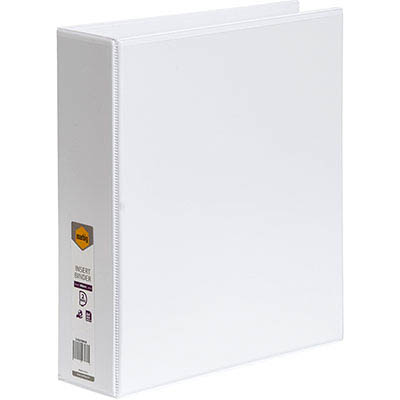Image for MARBIG CLEARVIEW INSERT RING BINDER 2D 50MM A4 WHITE from Challenge Office Supplies