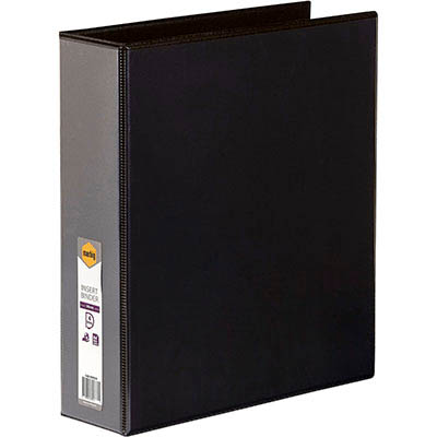Image for MARBIG CLEARVIEW INSERT RING BINDER 4D 50MM A4 BLACK from Office Express