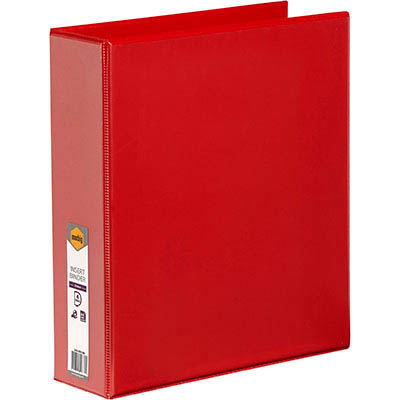 Image for MARBIG CLEARVIEW INSERT RING BINDER 4D 50MM A4 RED from Challenge Office Supplies