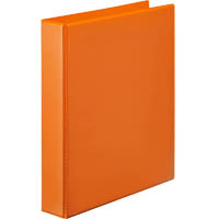 marbig clearview insert ring binder 4d 50mm a4 orange