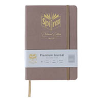 spirax platinum premium journal 7mm a5 160 pages brown