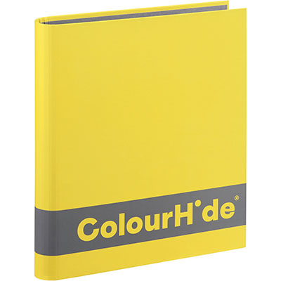 Image for COLOURHIDE SILKY TOUCH RING BINDER 2D 25MM A4 YELLOW from Challenge Office Supplies