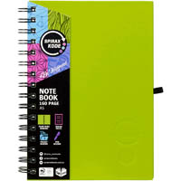 spirax 511 kode hard cover notebook 160 page a5 assorted