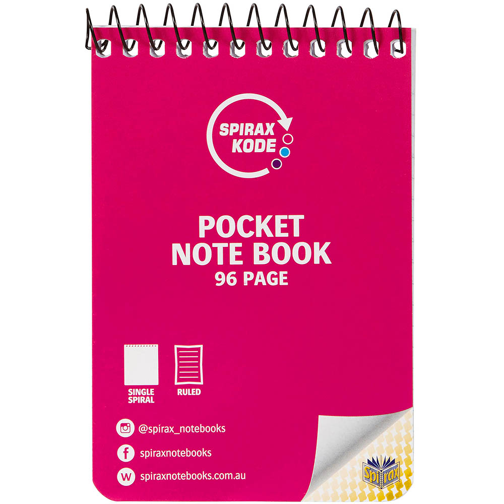 Image for SPIRAX 955 KODE POCKET NOTEBOOK 96 PAGE 77 X 112MM from Positive Stationery